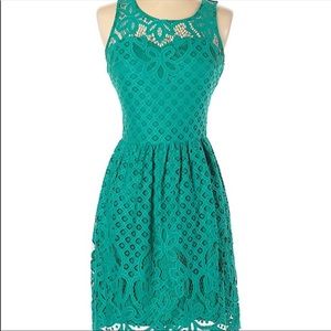 Xhilaration Princess Teal Lace Cocktail Dress